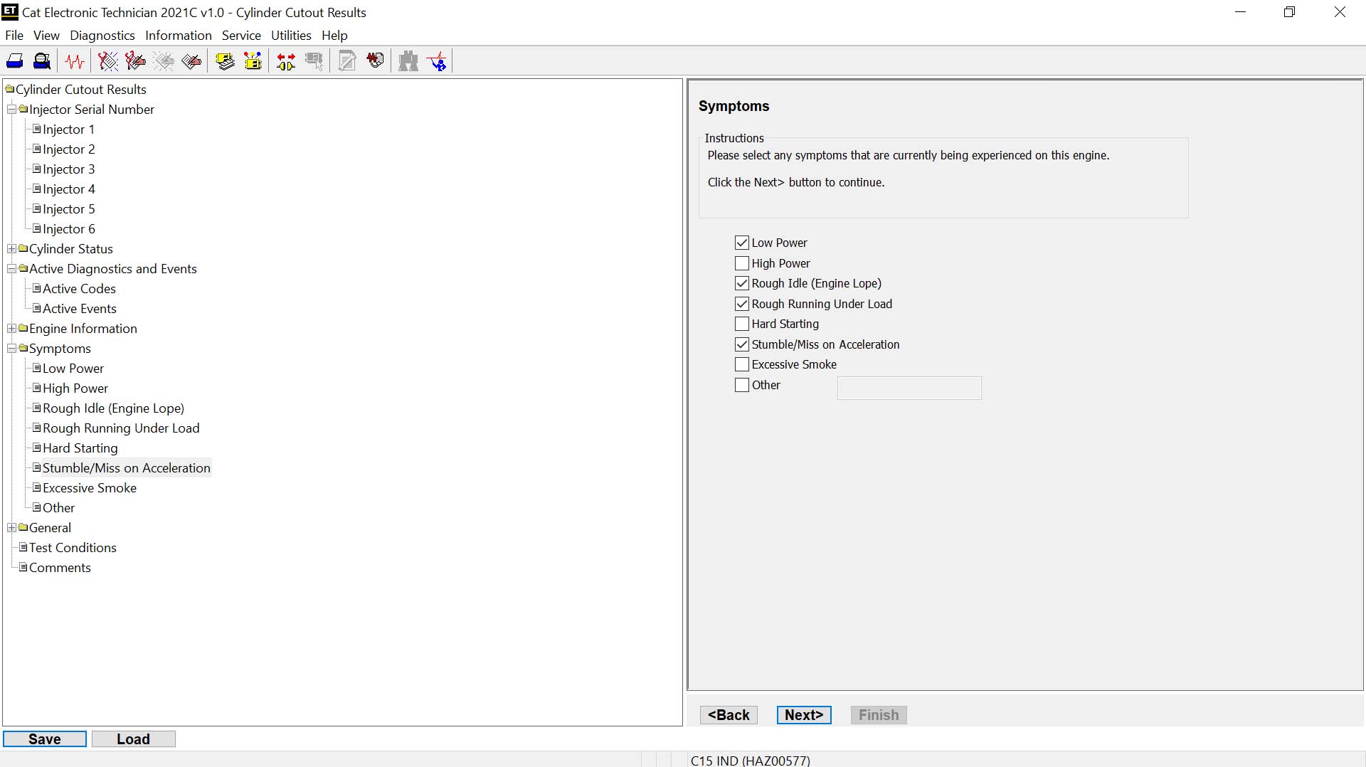 Cylinder Cutout Test Results CAT ET Software OBD2.LTD BLOG